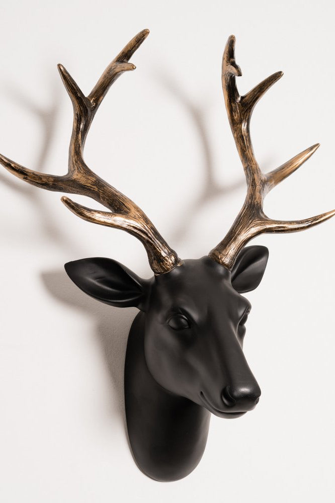 DSC02860 666 × 1000px black and gold deer head