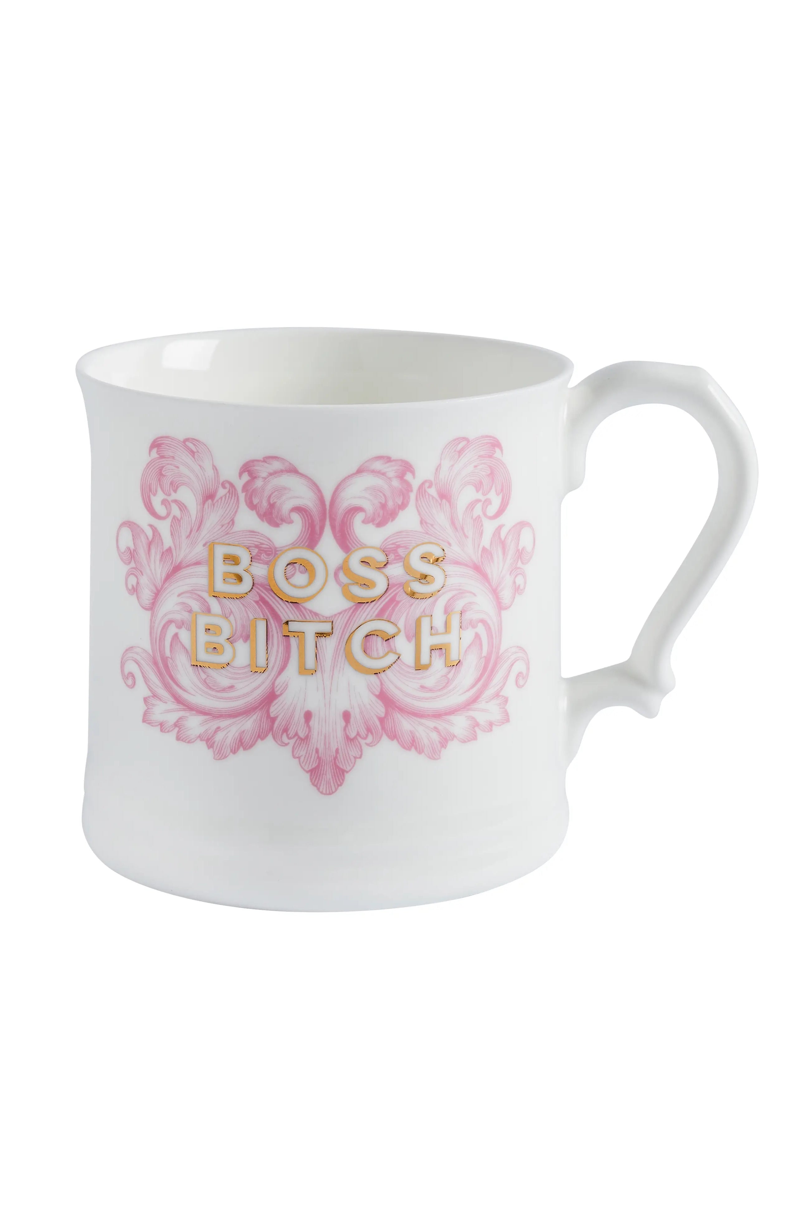 Bad Bitch Club - White 10oz Porcelain Slim Mug – Bad Mum Designs
